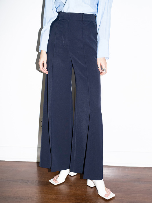 [20SS]IRVINE wide trousers (Navy)
