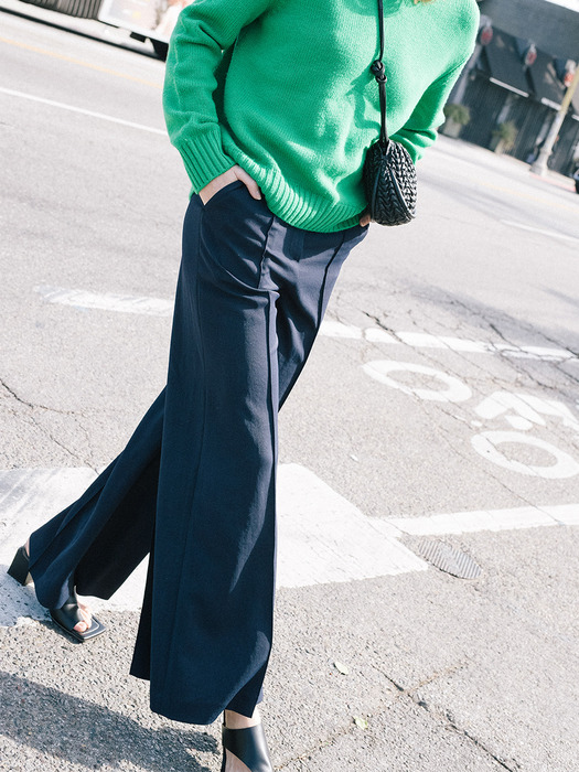[20SS]IRVINE wide trousers (Navy)