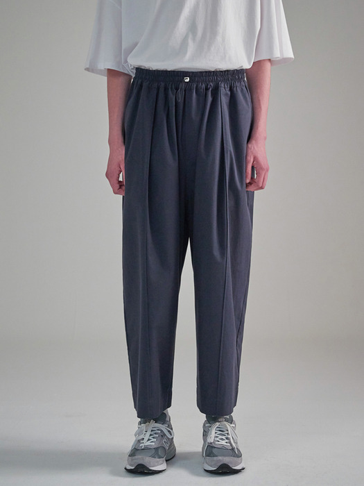 Wide Pintuck Pants_Navy