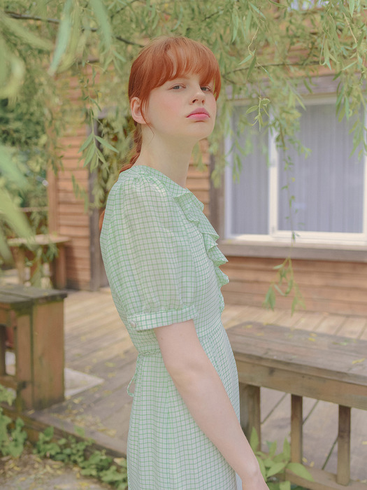 Sweet Ruffle Dress_Light Green