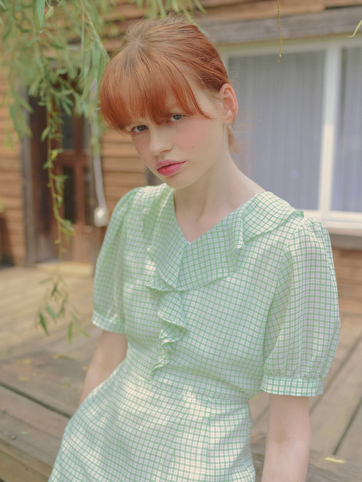Sweet Ruffle Dress_Light Green