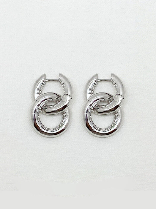 tweed link earrings (ver.2)