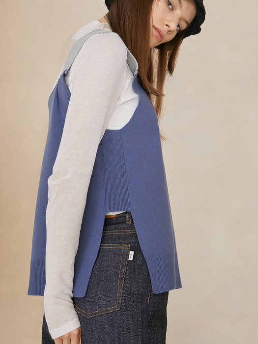 Soo Pocket Vest_Blue