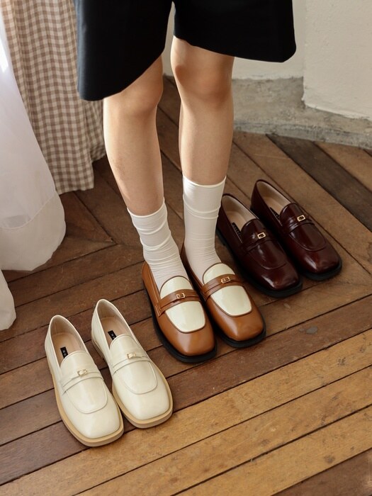 [단독]over loafer_black_21006 (6COLORS)