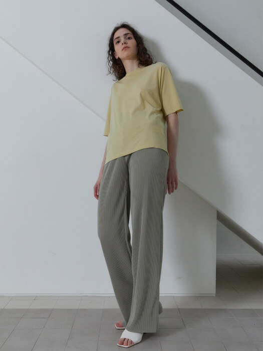 21S PLEATS BANDING PANTS (SAGE GREEN)