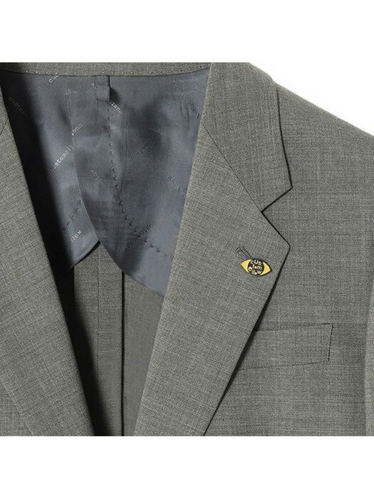 color green melange suit jacket_CWFBM21411GRX