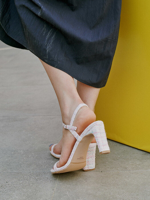 Milla Tweed Basic Strap Sandal/S2727