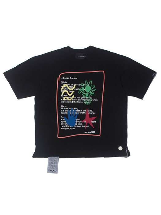 DAMP 4 SENSE OVERSIZED TEE_BLACK