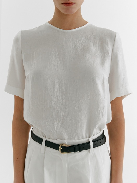 Crack half blouse_WHITE
