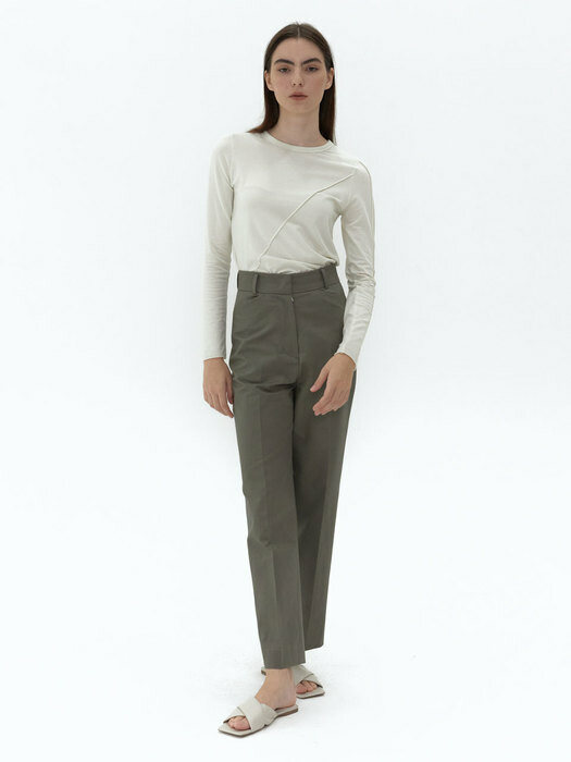 21AU TILT POCKET PANTS (KHAKI)