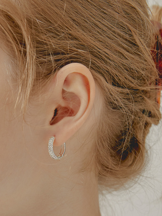 ROUND ONETOUCH EARRING