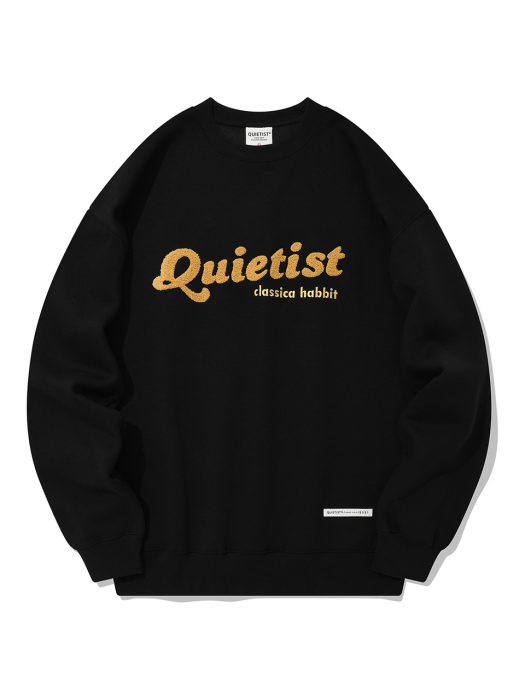 QT logo sweat shirt-black