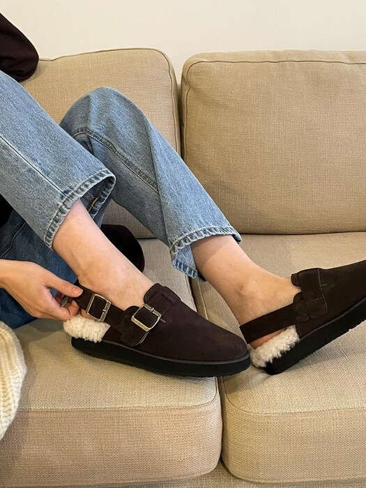 [단독]IS1294_Fur Clog Mule (4color)