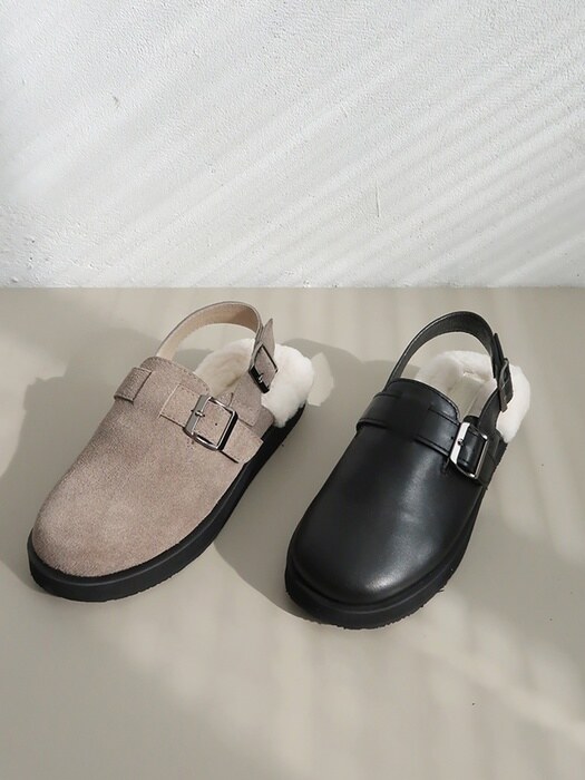 [단독]IS1294_Fur Clog Mule (4color)