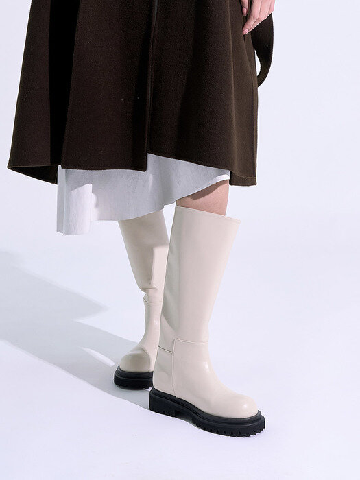 Gavy Wide Long Boots/B1540/2COLORS