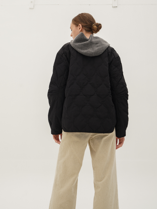 Goose Down Padding Jumper_Black