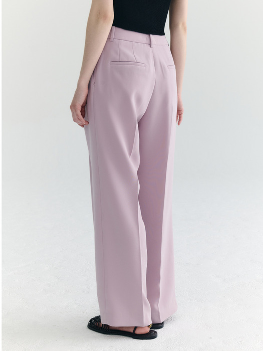 [Drama Signature] Pleated Semi-Wide Trousers_4color