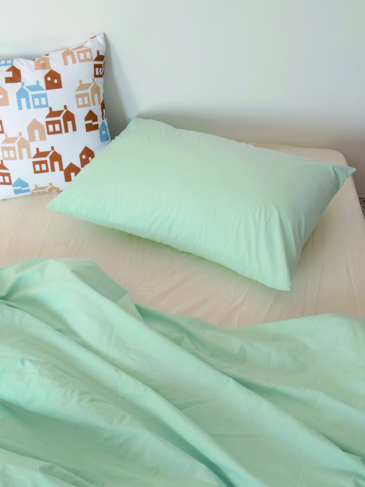 mint pillow cover