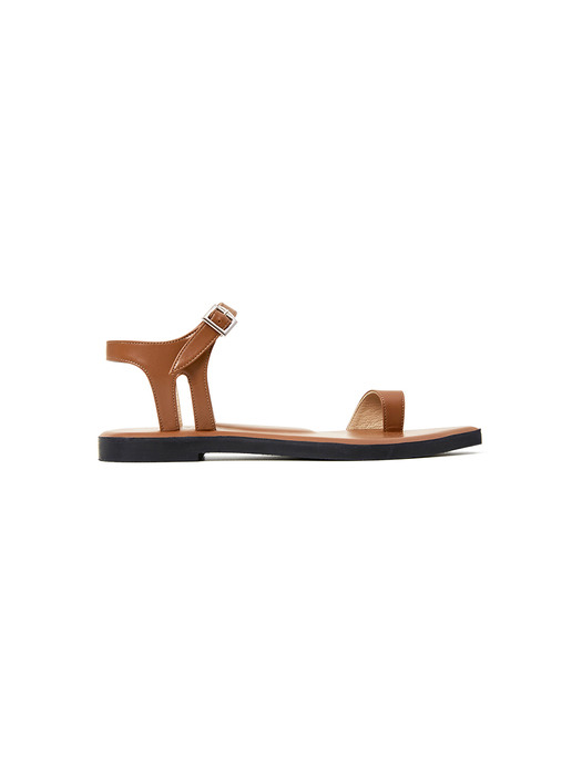20mm Arrow Point-toe Ring Sandal (BROWN)