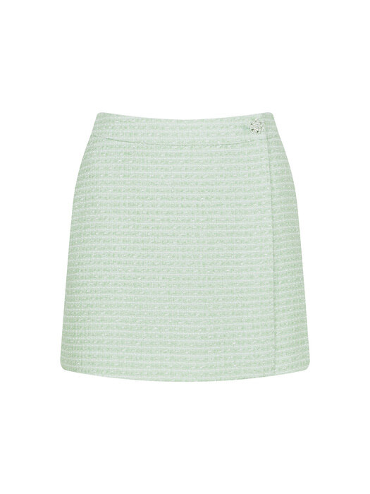 [단독]Lap Tweed Short Pants-Light Green