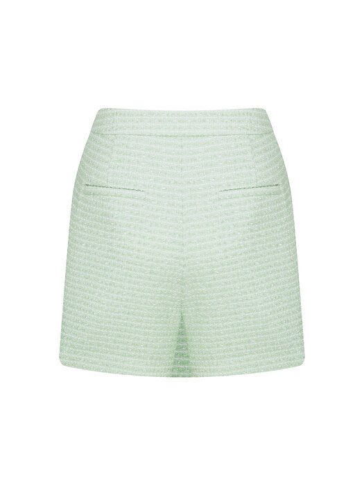 [단독]Lap Tweed Short Pants-Light Green