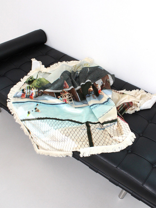 Summer House blanket | tassel o,x (선택가능) 블랭킷, 패브릭포스터 
