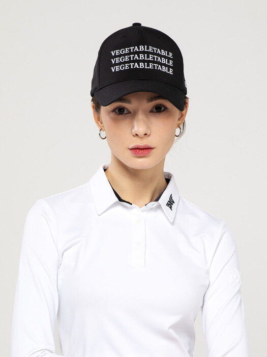 Vezimar Repeat Logo Golf Cap Black