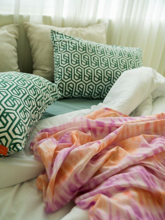 maze pillow cover 미로 패턴 고밀도 순면 베개커버