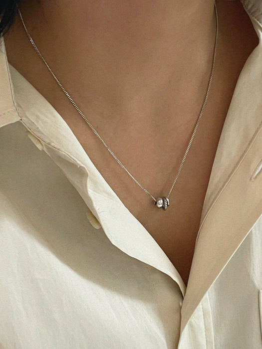 silver925 sway necklace