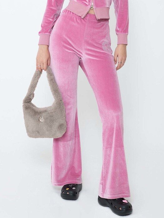 lotsyou_Britney Velvet Pants Pink