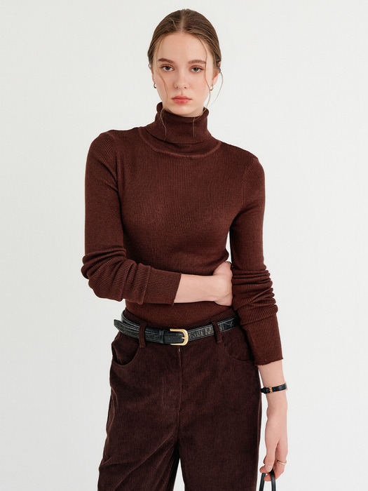 벨 터틀넥 울 니트 탑 / BELL TURTLENECK WOOL KNIT TOP_6colors