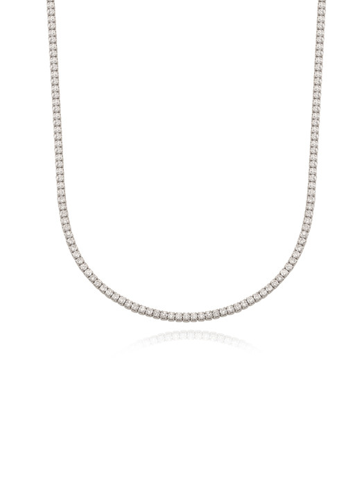 [silver925] slim tennis necklace