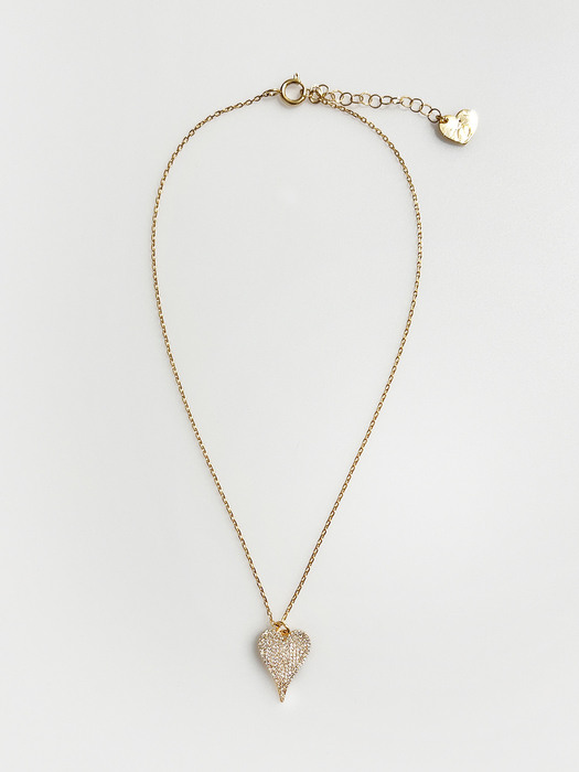 Small Brilliant Love Necklace [2color]