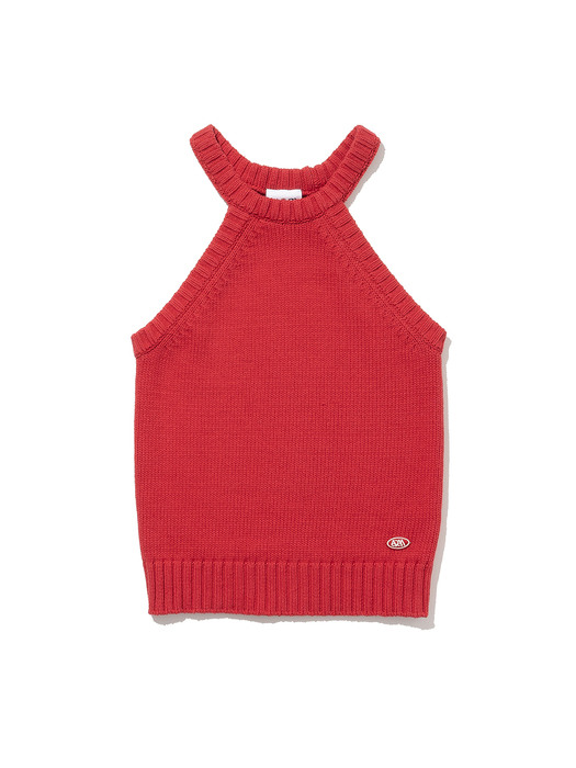 Popo Halter neck Knit RED