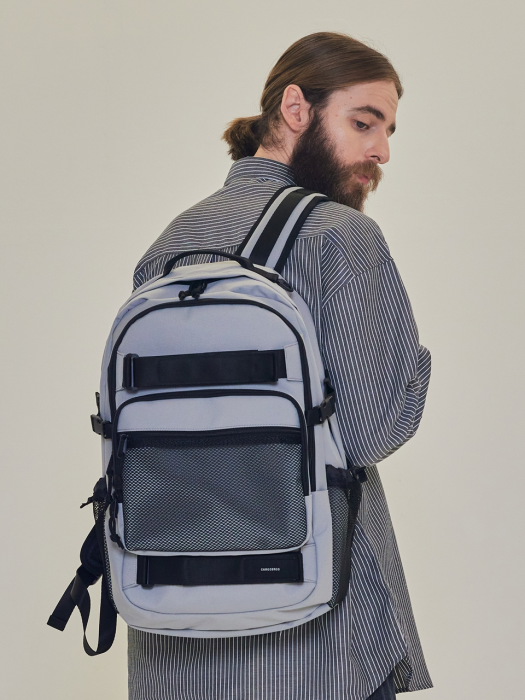 CB DOUBLE STRAP POCKET BACKPACK (GRAY)
