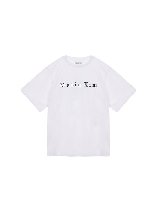 MATIN EMBROIDERY LOGO TOP IN WHITE
