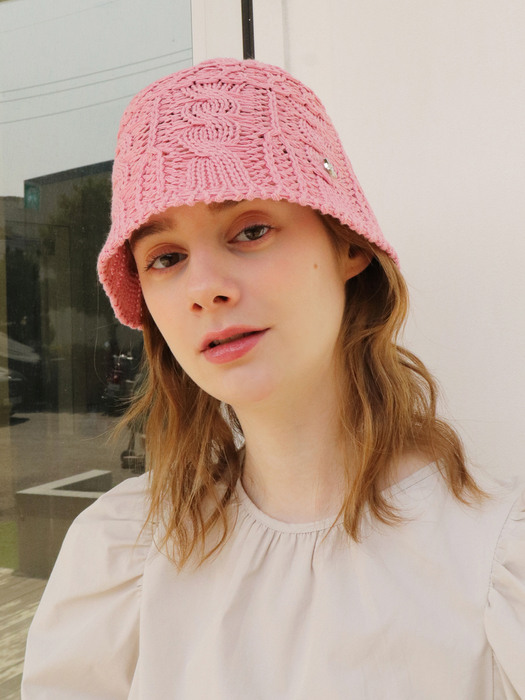 JULY BABY PINK BUCKET HAT