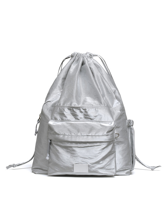 [단독] DRAWSTRING BACKPACK - SILVER