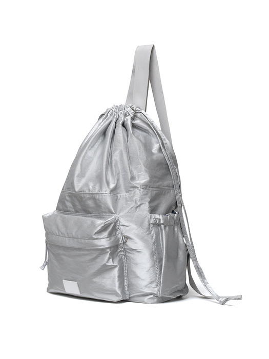 [단독] DRAWSTRING BACKPACK - SILVER