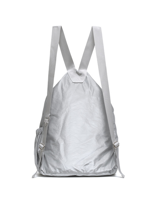 [단독] DRAWSTRING BACKPACK - SILVER