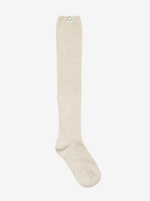 RIBBED LOOSE KNEE SOCKS - 4color