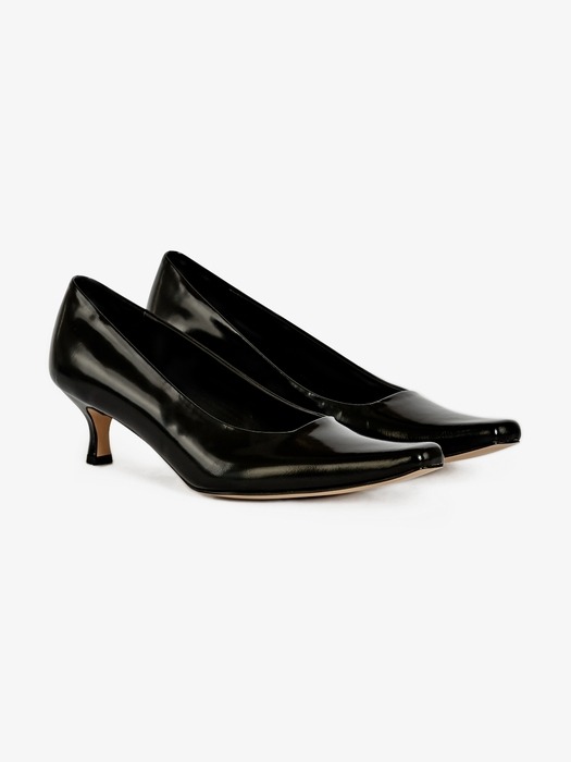 50mm Giuliano Square-Toe Pumps (Black)