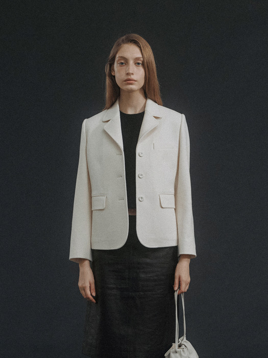 Bianco wool jacket (Ivory)