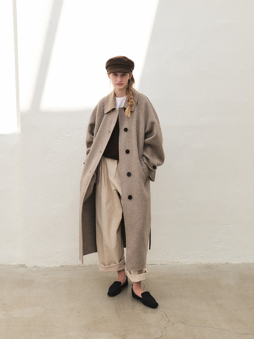 RTF RABBIT BALMACAAN COAT [HAND MADE]_L-BROWN