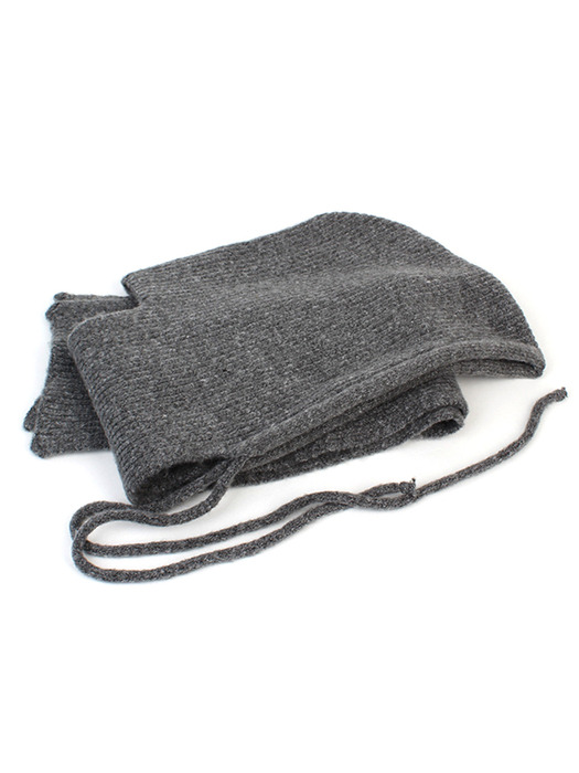 Wool Gray Muffler Balaclava 바라클라바