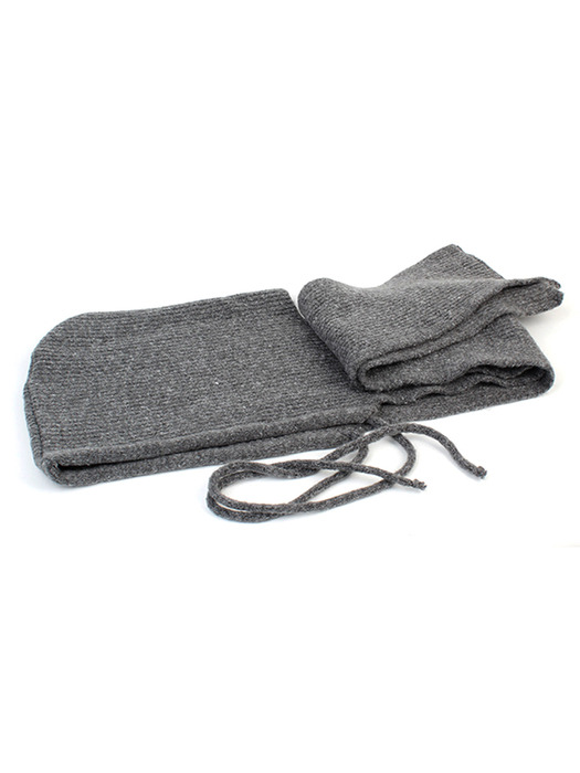 Wool Gray Muffler Balaclava 바라클라바