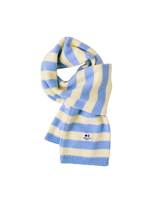 [EXCLUSIVE] A logo stripe knit muffler - IVORY