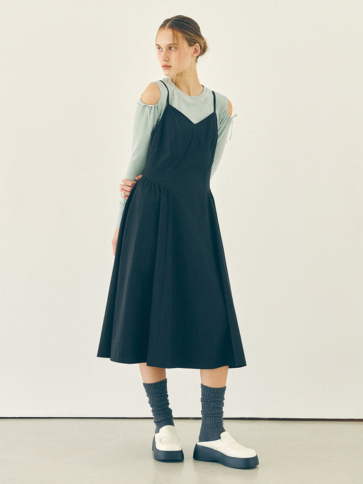 KAREN Shirring Detail Sleeveless Dress(카렌)_02