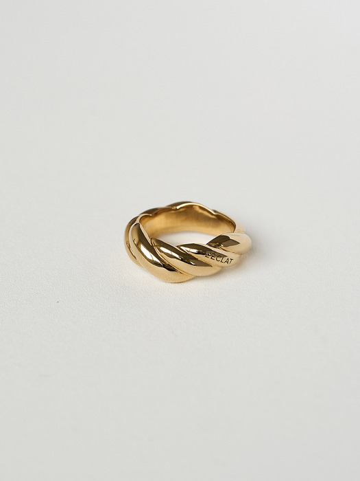 TRI TWIST RING SILVER/VERMEIL