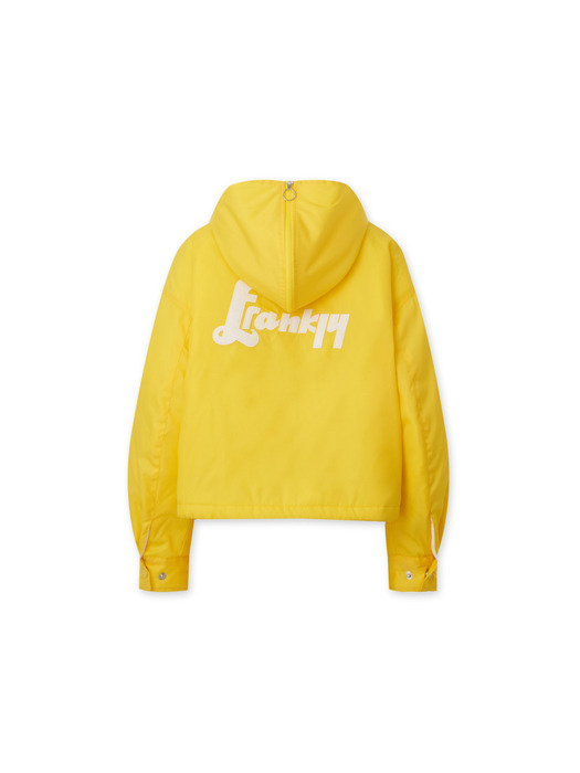 Frankly Hood Point Nylon Quilted Jumper, Yellow
